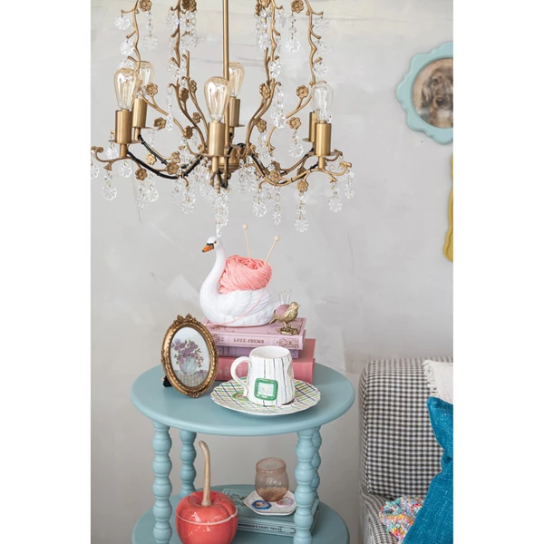 Creative Co Op Metal Chandelier 5'-3/4" Chain & 6' Cord