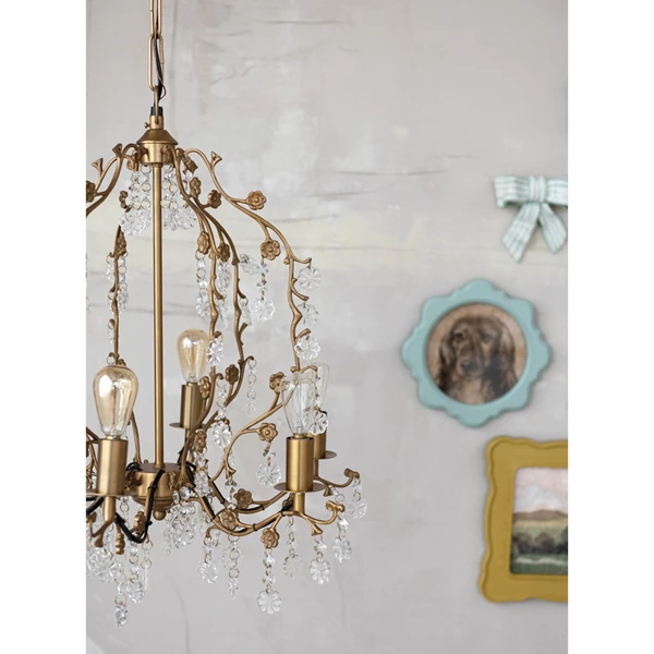 Creative Co Op Metal Chandelier 5'-3/4" Chain & 6' Cord