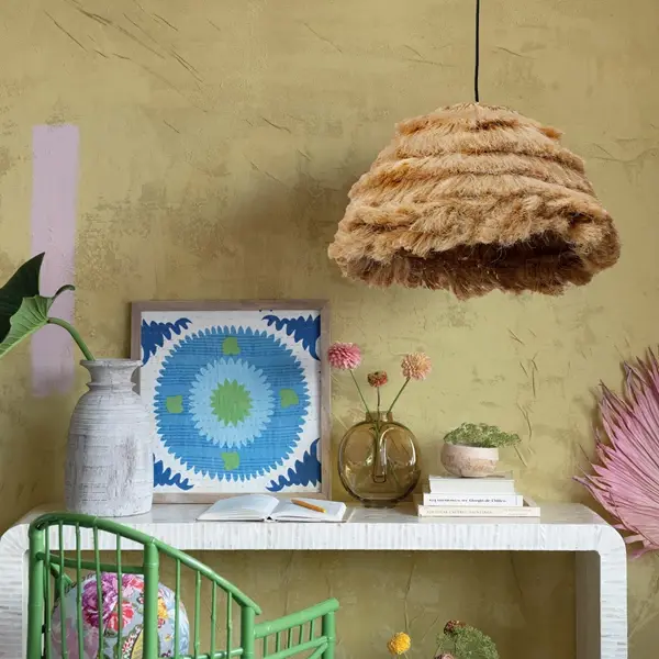 Creative Co Op Natural Fiber Pendant Lamp