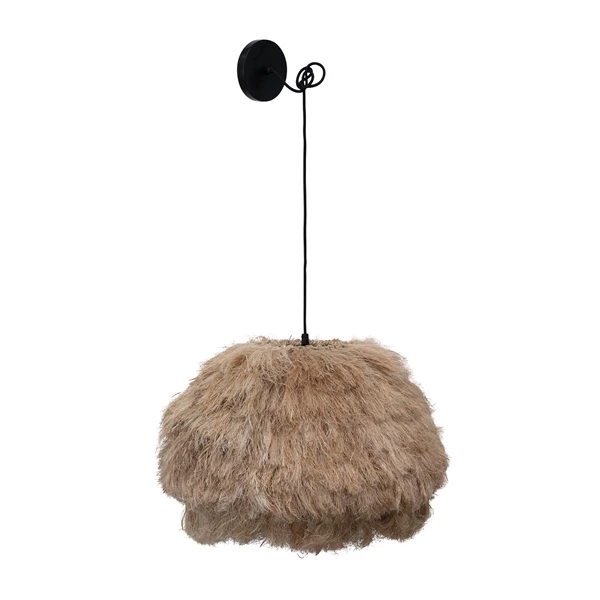 creative co op Natural Fiber Pendant Lamp