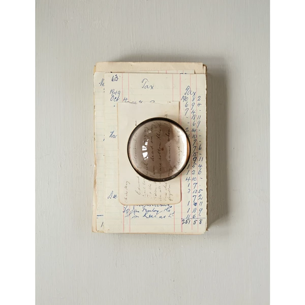 Creative Co Op Paperweight/Magnifying Glass