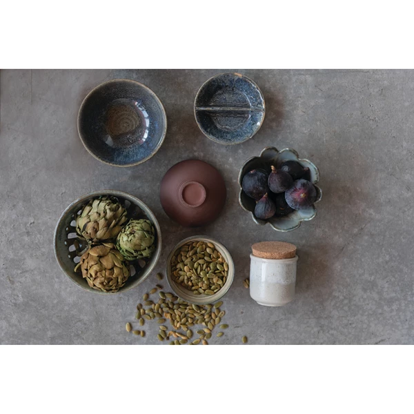 Creative Co Op Porcelain Flower Bowl With Glaze