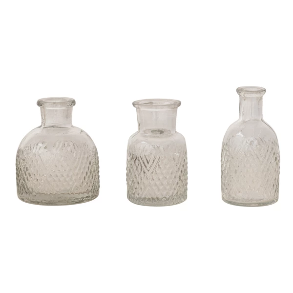 Creative Co Op Pressed Glass Vase 3 Styles