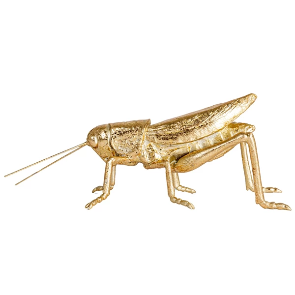 Creative Co Op Resin & Metal Grasshopper Gold Finish