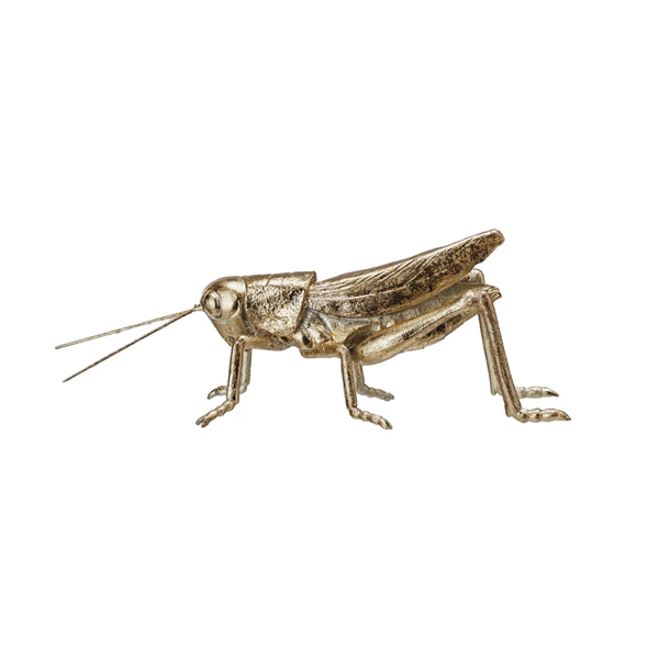creative co op Resin & Metal Grasshopper Gold Finish