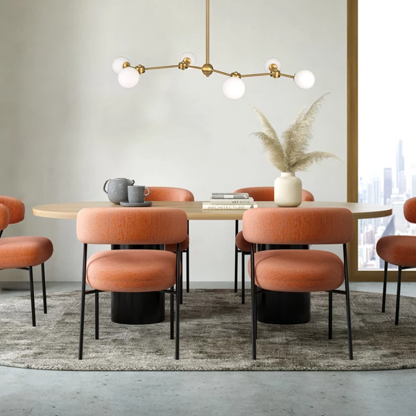 Creative Co Op Sputnik Opal Glass Chandelier