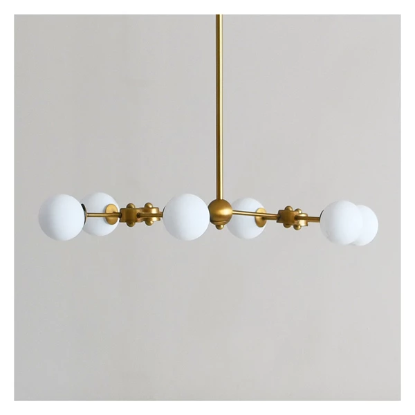 Creative Co Op Sputnik Opal Glass Chandelier