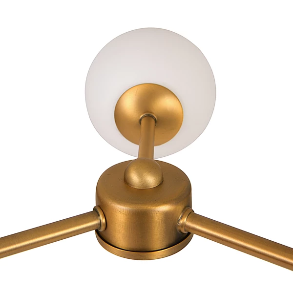 Creative Co Op Sputnik Opal Glass Chandelier