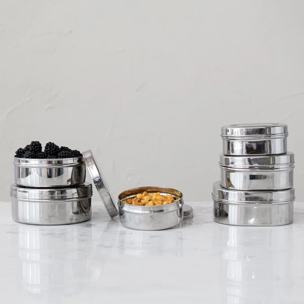 Creative Co Op Stainless Steel Containers Set Of 3