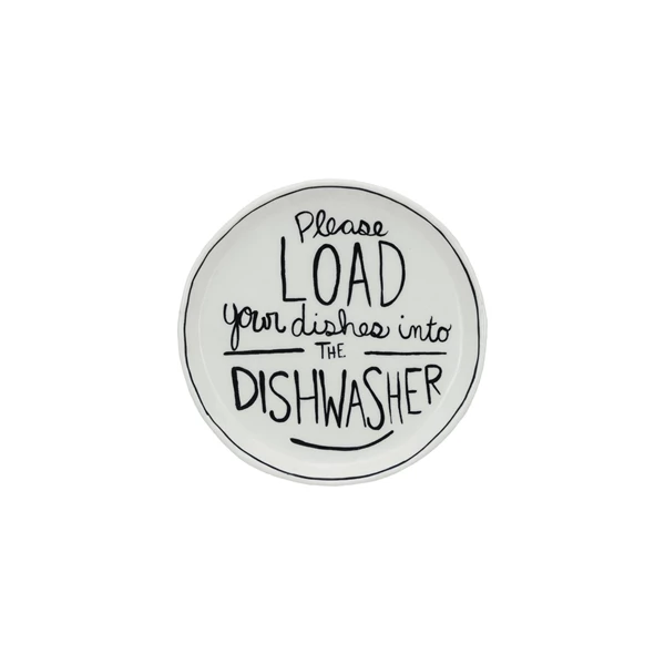 creative co op Stoneware Dish w/ Saying ©