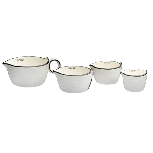Creative Co Op Stoneware Measuring Cups Set Of 4