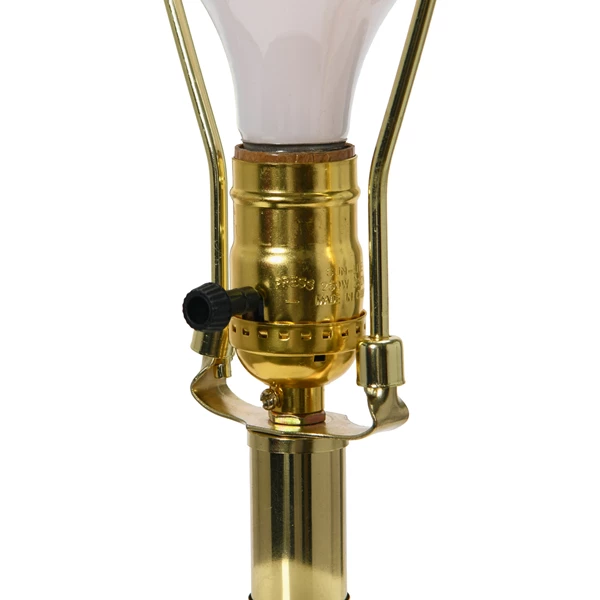 Creative Co Op Table Lamp With Natural Linen Shade