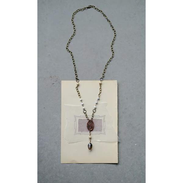 creative co op Turquoise Wish Necklace