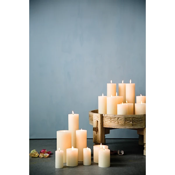 Creative Co Op Unscented Pillar Candle