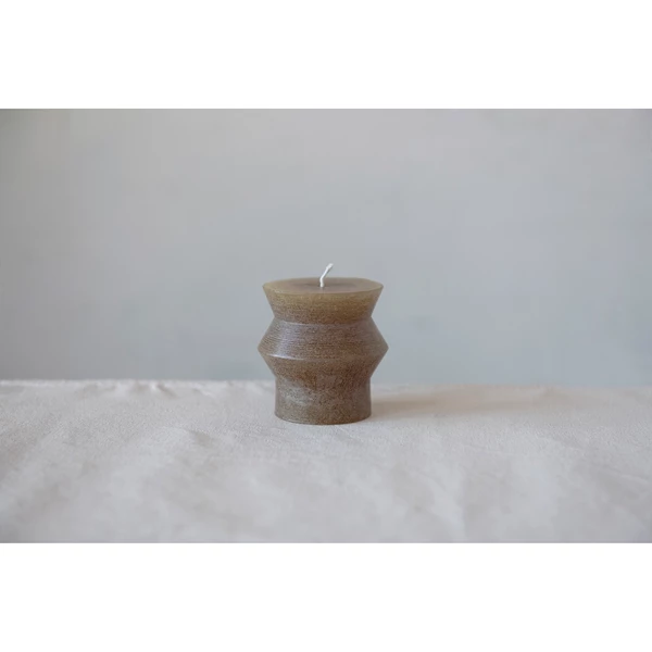 Creative Co Op Unscented Totem Pillar Candle