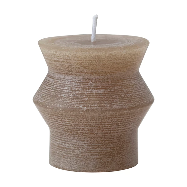 creative co op Unscented Totem Pillar Candle