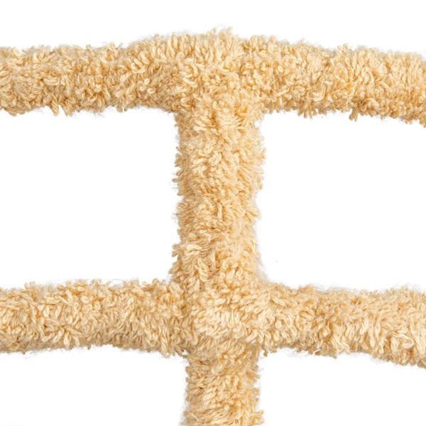 Creative Co Op Decorative Metal & Cotton Terry Cloth Wrapped Bowl Wheat Color