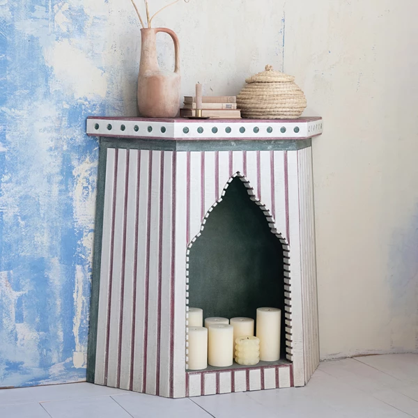 Creative Co Op Decorative Painted Fireplace Mantel (Each One Will Vary)