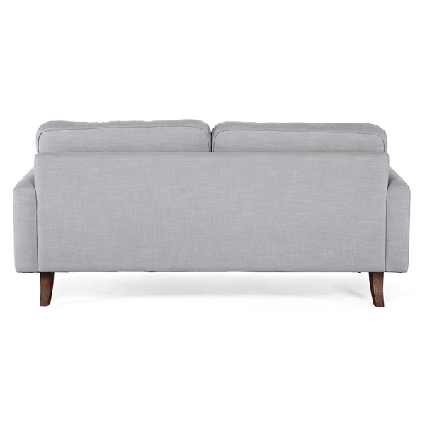 Creative Co Op Fabric Upholstered Sofa W/ Wood Legs On Casters