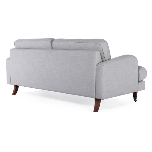 Creative Co Op Fabric Upholstered Sofa W/ Wood Legs On Casters
