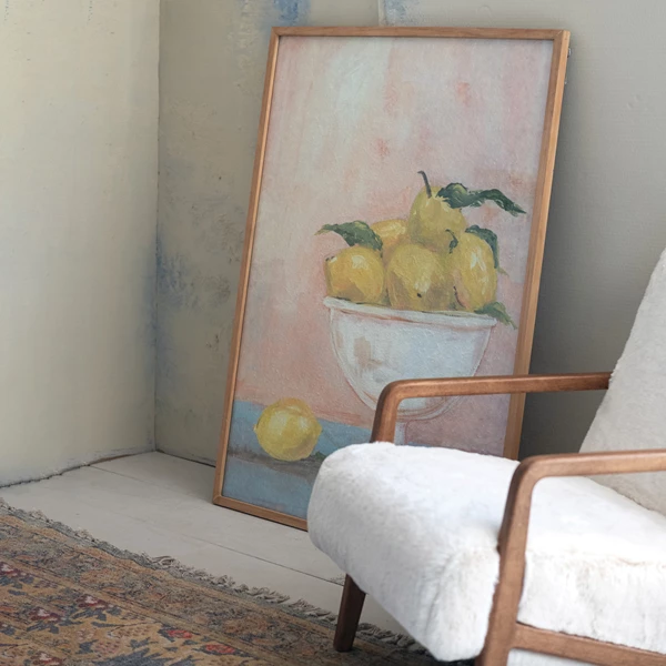 Creative Co Op Faux Fur Upholstered Chair With Rubberwood Frame KD