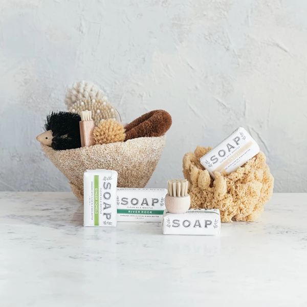 Creative Co Op Forest Floor Scented Olive Oil & Shea Butter Milled Bar Soap