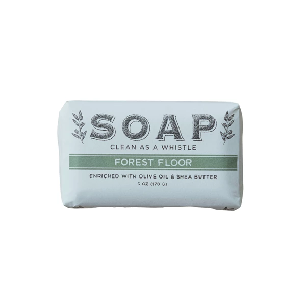 creative co op Forest Floor Scented Olive Oil & Shea Butter Milled Bar Soap