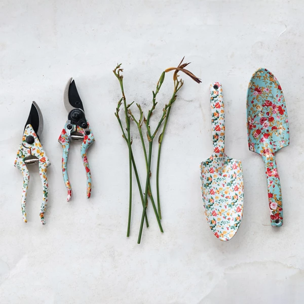 creative Co Op Garden Pruning Shears With Blade Protector 2 Styles