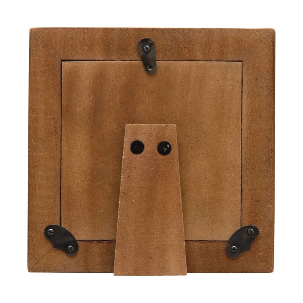 Creative Co Op Hand-Carved Photo Frame With Ribbed Pattern