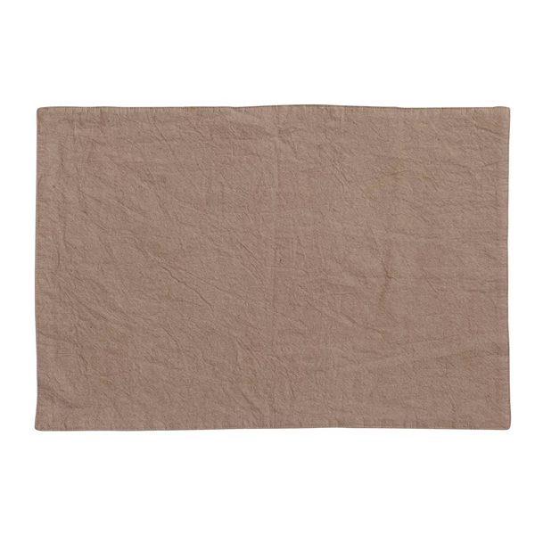 Creative Co Op Hand-Embroidered Cotton Slub Placemat Tan Color