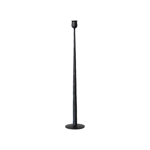 creative co op Hand-Forged Cast Iron Taper Holder Black