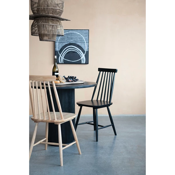 Creative Co Op Hand-Painted Wood Framed Canvas Wall Décor With Abstract Design