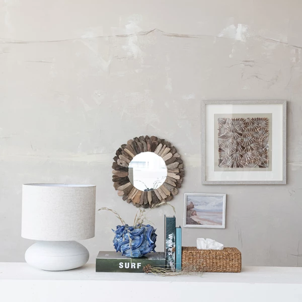 Creative Co Op Handmade Layered Driftwood Framed Mirror (Each One Will Vary)