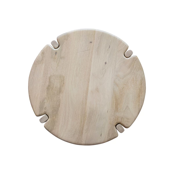 Creative Co Op Mango Wood Table W/ Interlocking Base KD