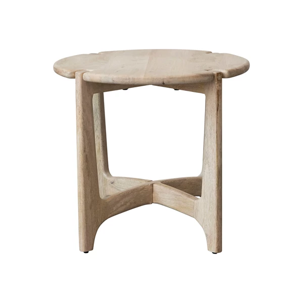 Creative Co Op Mango Wood Table W/ Interlocking Base KD