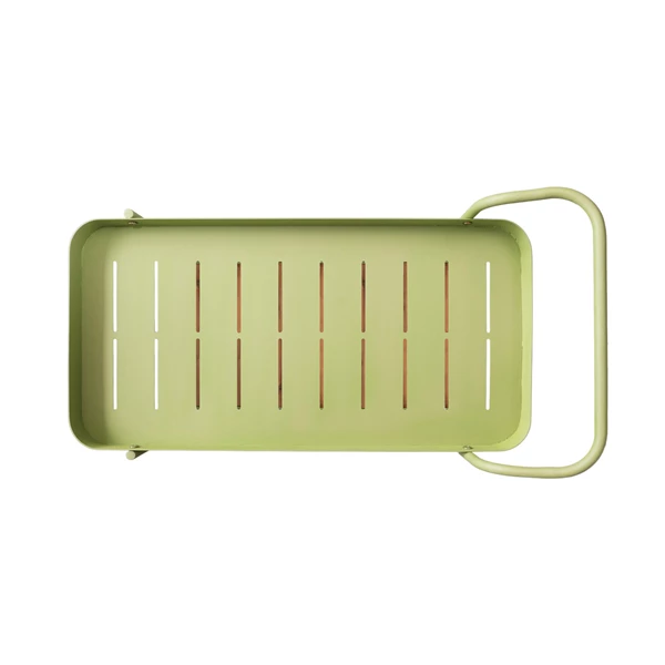 Creative Co Op Metal & Acacia Wood Indoor/Outdoor 2-Tier Bar Cart On Casters