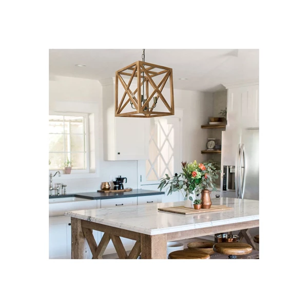 Creative Co Op Metal And Wood 4-Tier Rack On Casters