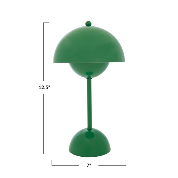 Creative Co Op Metal LED Table Lamp W/ Inline Switch Green