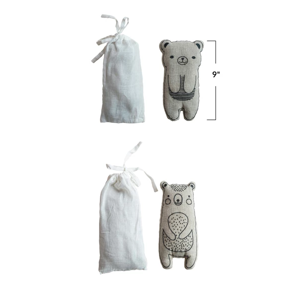 Creative Co Op Microwaveable Hot/Cold Pack Filled W/ Lentils & Lavender 2 Styles