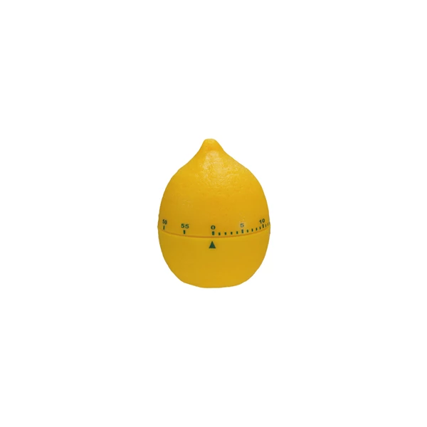 creative co op Plastic Lemon Shaped 1 Hour Twist Timer Yellow