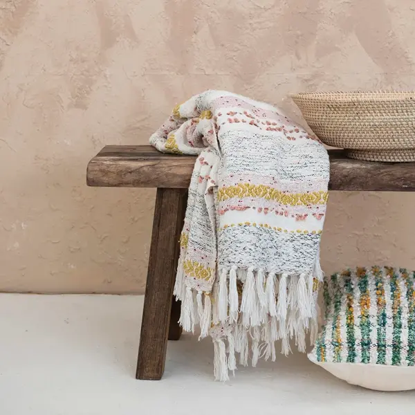 Creative Co Op Reclaimed Wood Bench KD (Each One Will Vary)