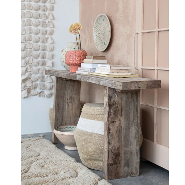 Creative Co Op Reclaimed Wood Console Table KD (Each One Will Vary)