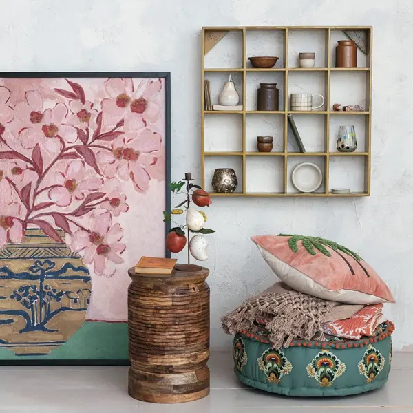 Creative Co Op Reclaimed Wood Wall Shelf (Hangs Or Sits) (Each One Will Vary)