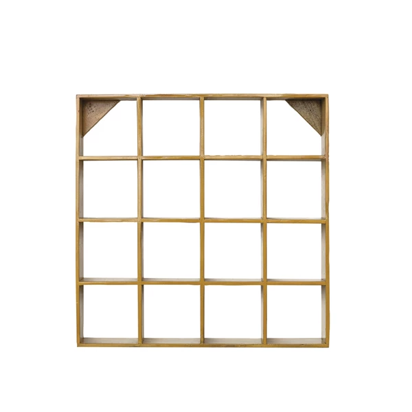 creative co op Reclaimed Wood Wall Shelf (Hangs or Sits) (Each One Will Vary)