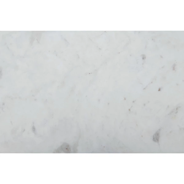 Creative Co Op Ribbed Mango Wood Console Table W/ Marble Top