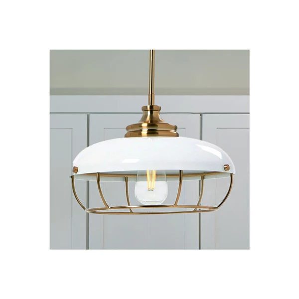 Creative Co Op Robert Stevenson Lighting Presley - Caged Dome Metal Ceiling Light