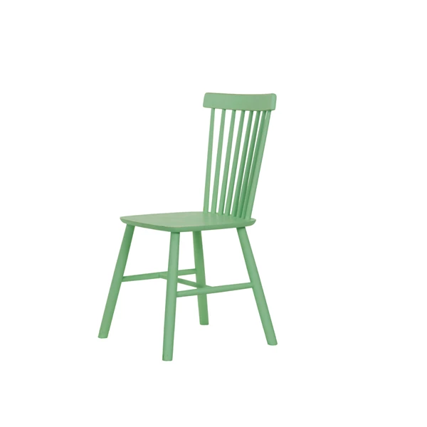 Creative Co Op Rubberwood Dining Chair W/ Slatted Back