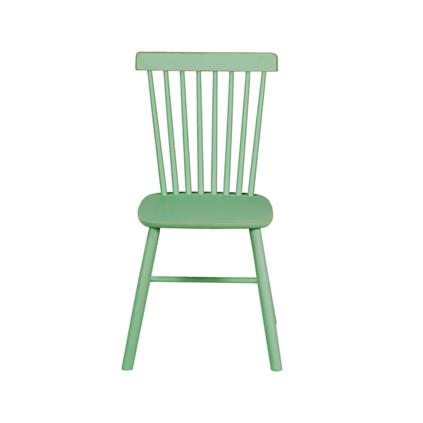 creative co op Rubberwood Dining Chair w/ Slatted Back