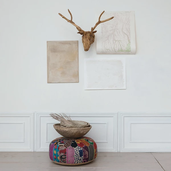 Creative Co Op Teakwood Root Deer Head Wall Décor Natural