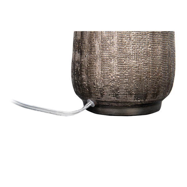 Creative Co Op Terracotta Table Lamp With Linen Shade With Glaze